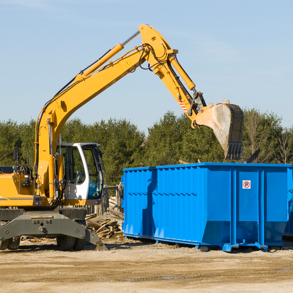 can i choose the location where the residential dumpster will be placed in Bairdstown OH